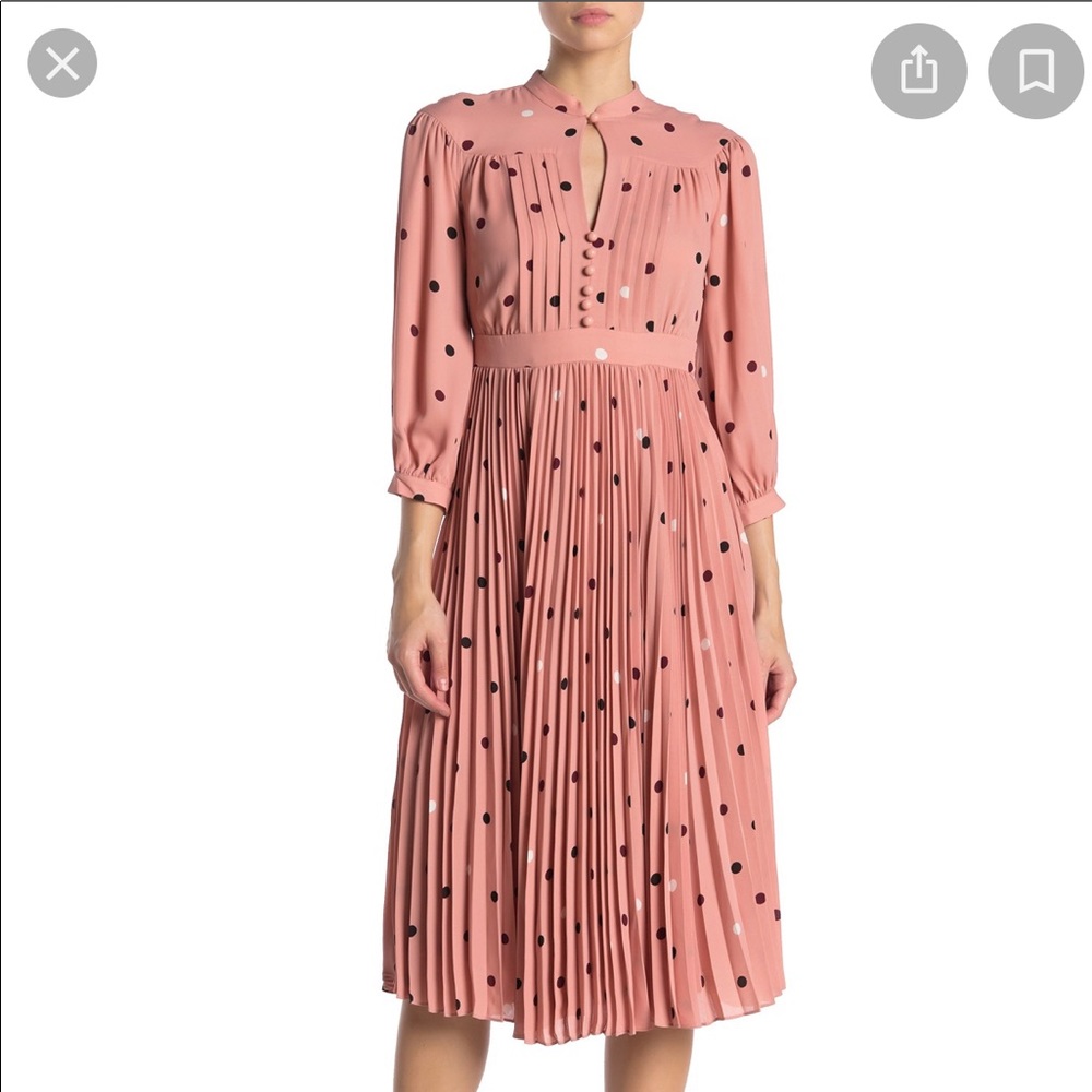 Kate Spade Bakery Dot MIDI Dress